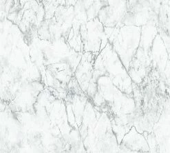 Vliestapete MATERIALS - weiß - Marmor - 10 Meter