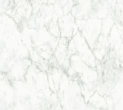Vliestapete MATERIALS - weiß-braun - Marmor - 10 Meter