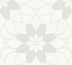 Vliestapete NEUE BUDE 2.0 - weiß - Floral - 10 Meter