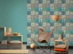 Vliestapete AUTHENTIC WALL 2 - blau - 10 Meter -Baumarkt Verkaufsgeschäft 9002694300 03 1600Wx1600H