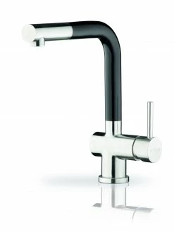 Küchen-Armatur CAPRICCIO B FUSION - Edelstahl-schwarz