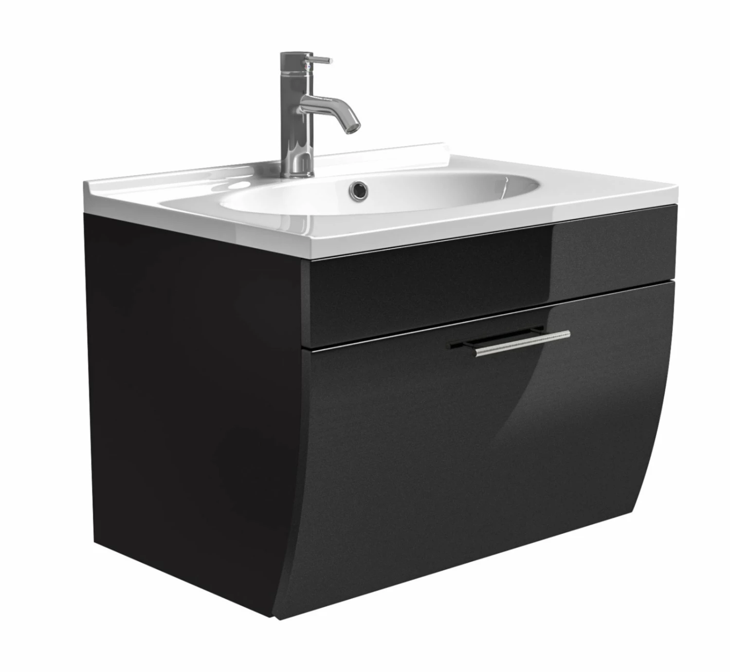 Waschtisch SALONA - anthrazit - 70 cm 1 Waschtisch SALONA - anthrazit - 70 cm