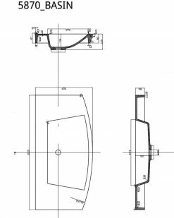 Waschtisch RIMA - Eiche hell - mit Waschbecken - 100 cm -Baumarkt Verkaufsgeschäft 9003359600 04 1600Wx1600H