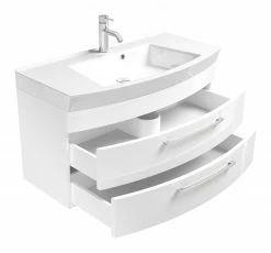 Waschtisch RIMA - weiß - mit Waschbecken - 100 cm -Baumarkt Verkaufsgeschäft 9003359700 03 1600Wx1600H