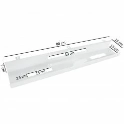Schreibtisch-Kabelkanal - weiß - Metall - 80x13 cm -Baumarkt Verkaufsgeschäft 9003502100 03 1600Wx1600H