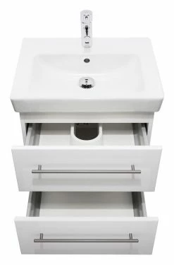 Waschtisch SUBWAY - weiß Hochglanz - mit Keramikbecken -Baumarkt Verkaufsgeschäft 9003607700 04 1600Wx1600H