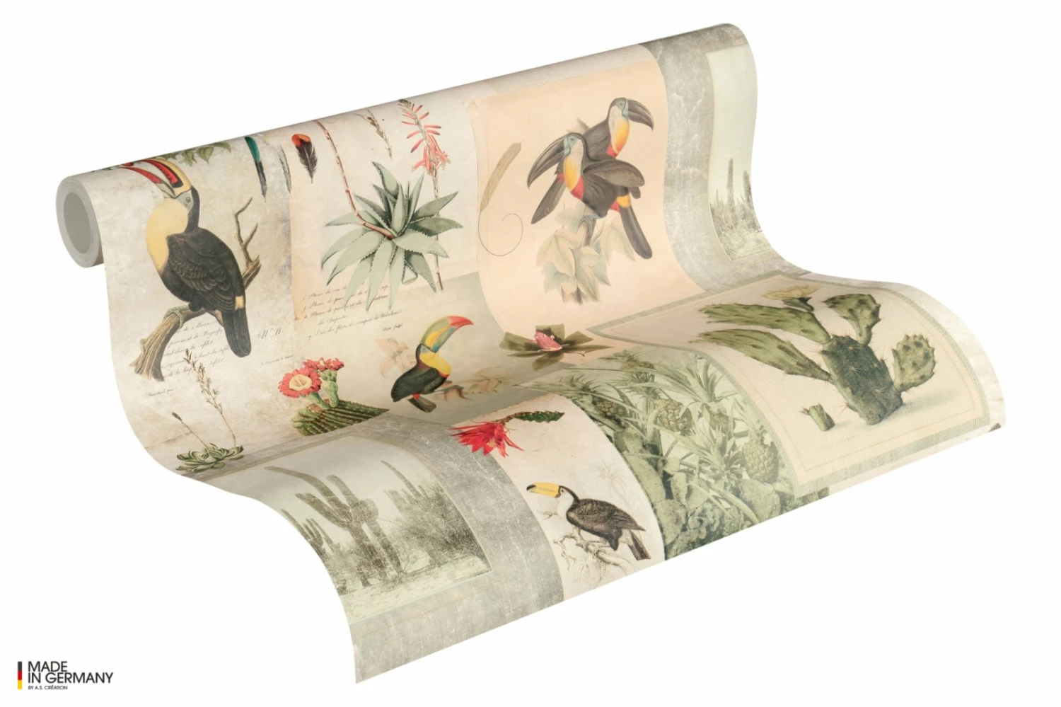 Vliestapete AUTHENTIC WALLS 2 - beige-grün-grau - 10 Meter 2 Vliestapete AUTHENTIC WALLS 2 - beige-grün-grau - 10 Meter – Bild 2