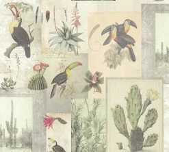 Vliestapete AUTHENTIC WALLS 2 - beige-grün-grau - 10 Meter