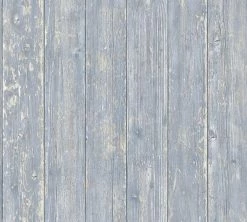 Vliestapete AUTHENTIC WALLS 2 - Holz - blau - 10 Meter