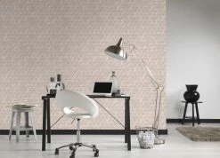 Vliestapete AUTHENTIC WALLS 2 - Metallic rosa-grau - 10 Meter -Baumarkt Verkaufsgeschäft 9003723200 03 1600Wx1600H