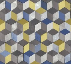 Vliestapete - AUTHENTIC WALLS 2 - blau-braun-grau - 10 Meter