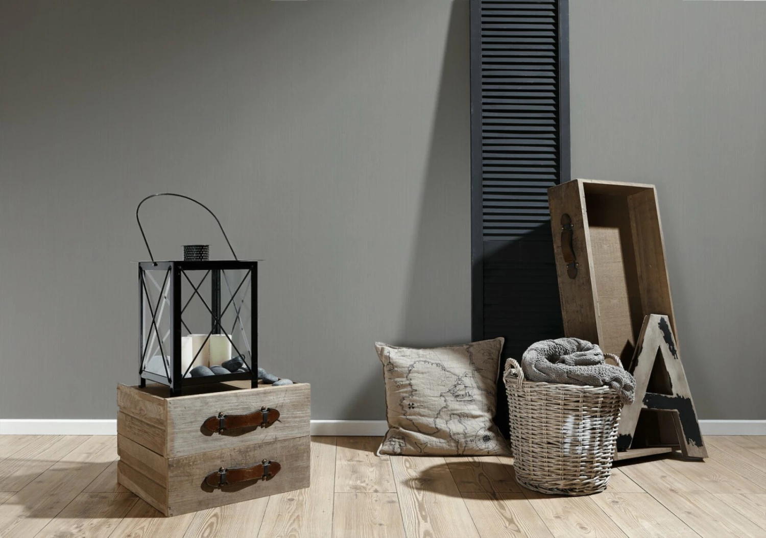 Vliestapete - AUTHENTIC WALLS 2 - uni - grau - 10 Meter 3 Vliestapete - AUTHENTIC WALLS 2 - uni - grau - 10 Meter – Bild 3