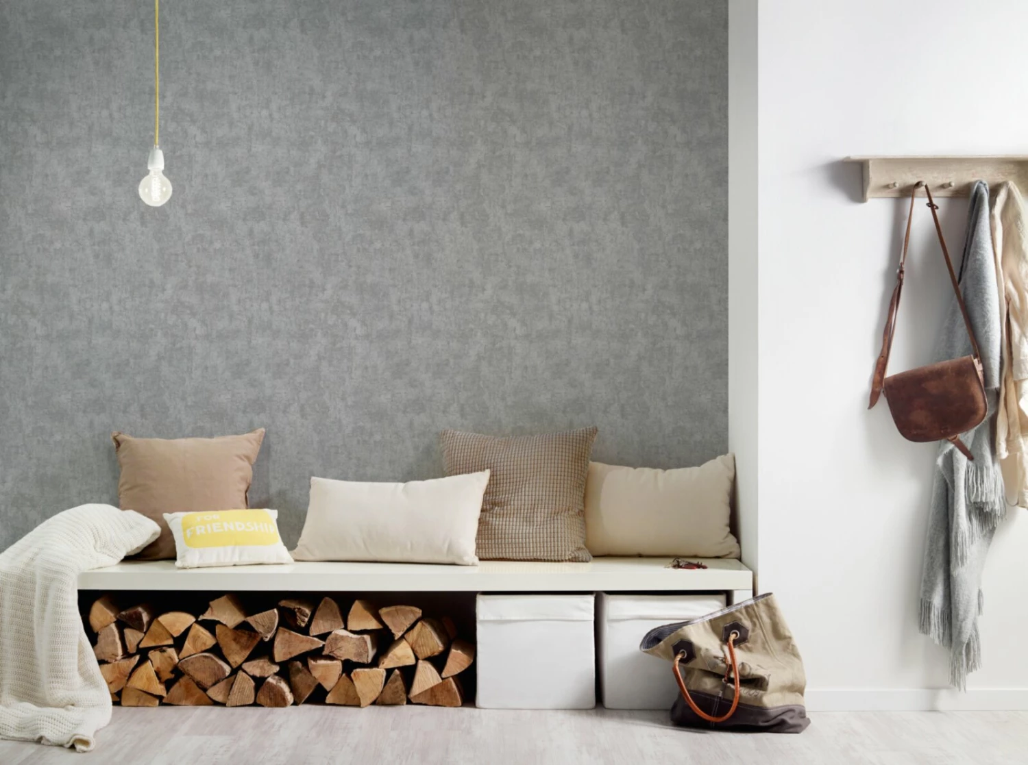 Vliestapete - grau - Struktur - 10 Meter 3 Vliestapete - grau - Struktur - 10 Meter – Bild 3