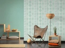 Vliestapete - BOHO LOVE - Raute - blau-grün-grau - 10 Meter 6 Vliestapete - BOHO LOVE - Raute - blau-grün-grau - 10 Meter -Baumarkt Verkaufsgeschäft 9003730400 03 1600Wx1600H