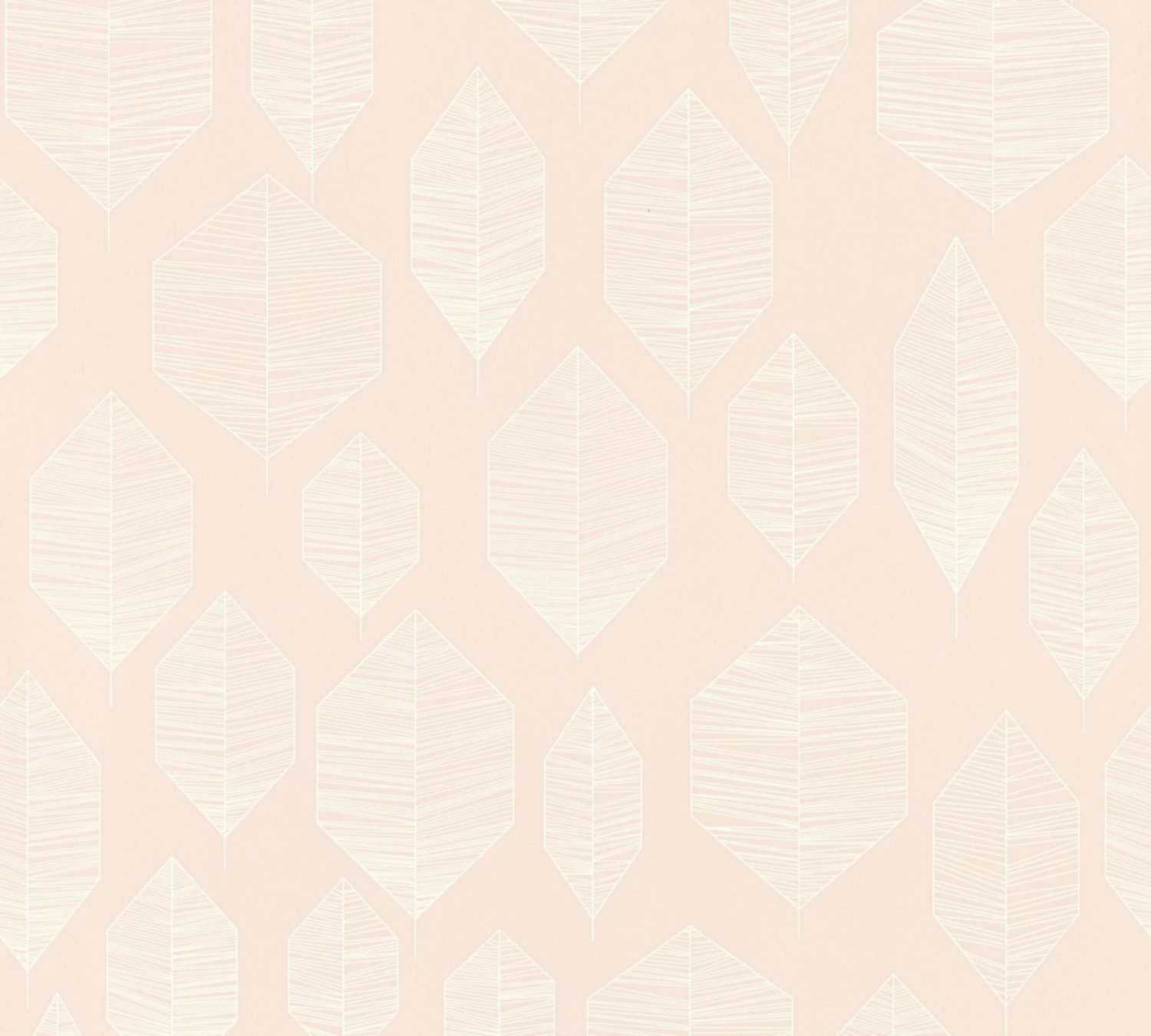 Vliestapete - COLIBRI - Blätter - rosa-weiß - 10 Meter 1 Vliestapete - COLIBRI - Blätter - rosa-weiß - 10 Meter