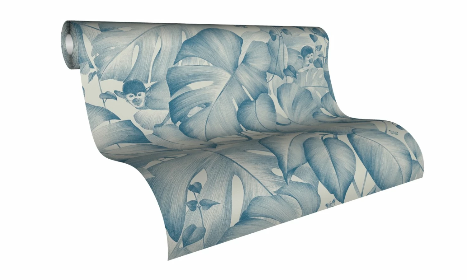 Vliestapete - COLIBRI - Dschungel - blau-weiß - 10 Meter 2 Vliestapete - COLIBRI - Dschungel - blau-weiß - 10 Meter – Bild 2