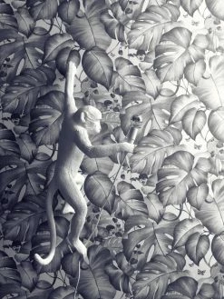 Vliestapete - COLIBRI - Dschungel - schwarz-weiß - 10 Meter -Baumarkt Verkaufsgeschäft 9003732200 03 1600Wx1600H