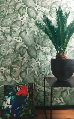 Vliestapete - COLIBRI - Palmenblatt - grün-weiß - 10 Meter 6 Vliestapete - COLIBRI - Palmenblatt - grün-weiß - 10 Meter -Baumarkt Verkaufsgeschäft 9003732700 03 1600Wx1600H