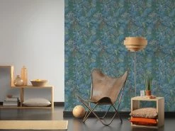 Vliestapete - COLIBRI - Floral - blau-grün-gelb - 10 Meter -Baumarkt Verkaufsgeschäft 9003733900 04 1600Wx1600H