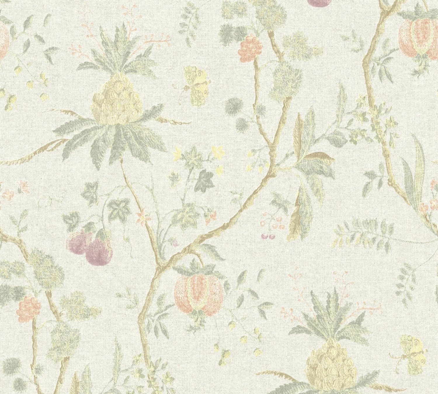 Vliestapete PARADISE GARDEN - braun-gelb-grün - Blumen - 10 Meter 1 Vliestapete PARADISE GARDEN - braun-gelb-grün - Blumen - 10 Meter