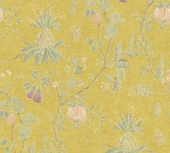 Vliestapete - gelb-grün - 10 Meter