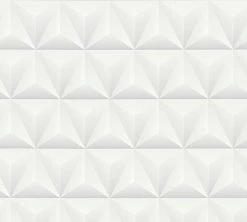 Vliestapete - grau-weiß - Modern - 10 Meter