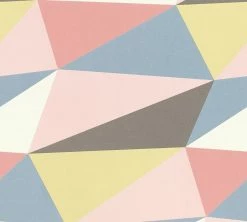 Vliestapete - gelb-rot-rosa - Modern - 10 Meter