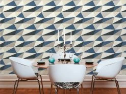 Vliestapete - blau-braun-grau - Modern - 10 Meter -Baumarkt Verkaufsgeschäft 9003746700 04 1600Wx1600H