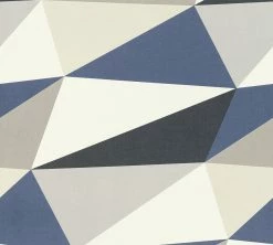 Vliestapete - blau-braun-grau - Modern - 10 Meter