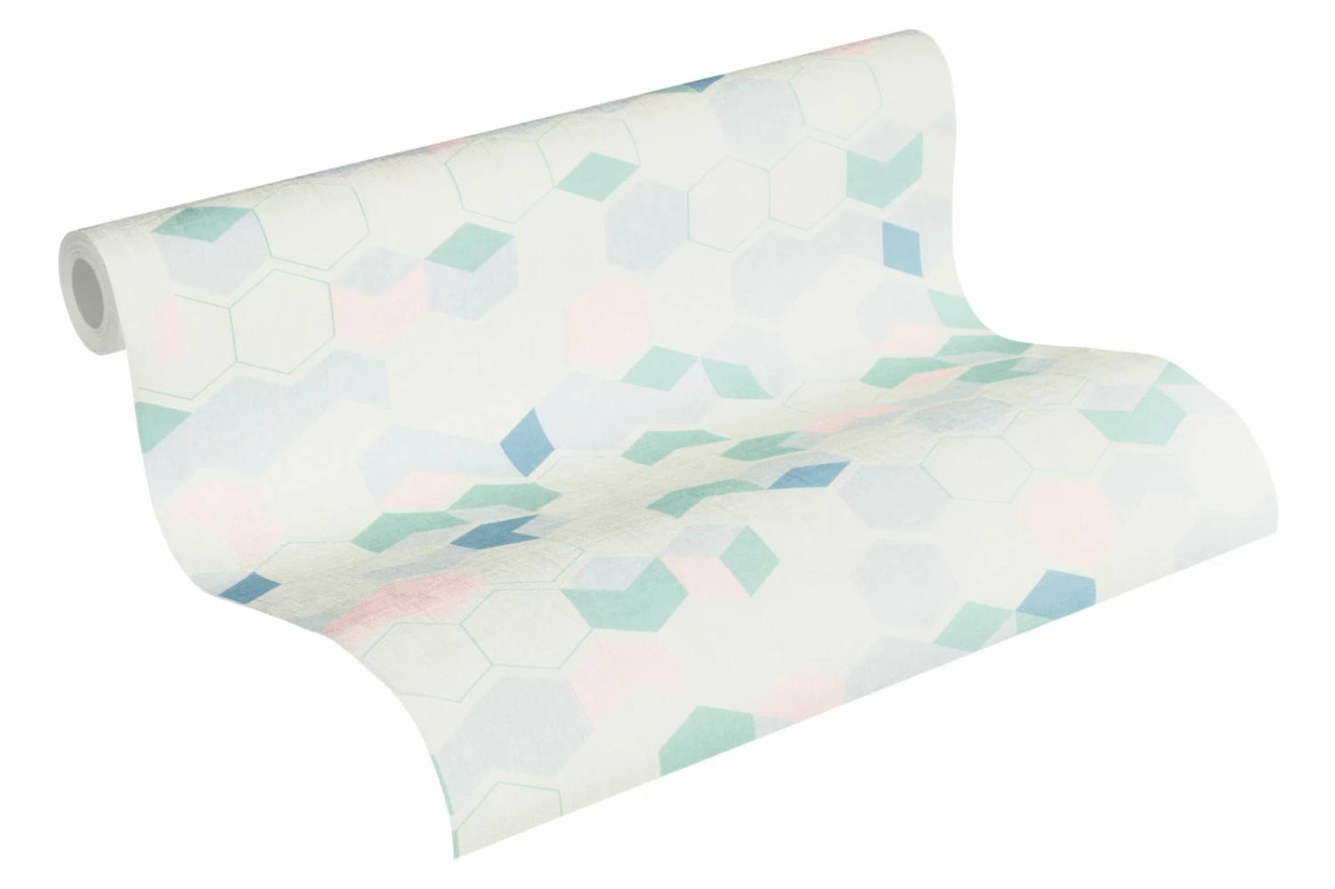 Vliestapete - weiß-blau-grün - Modern - 10 Meter 2 Vliestapete - weiß-blau-grün - Modern - 10 Meter – Bild 2