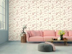 Vliestapete - rot-rosa-weiß - Modern - 10 Meter -Baumarkt Verkaufsgeschäft 9003747300 03 1600Wx1600H