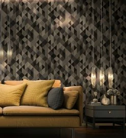 Vliestapete SCANDINAVIAN 2 - schwarz-braun - 10 Meter -Baumarkt Verkaufsgeschäft 9003749900 03 1600Wx1600H