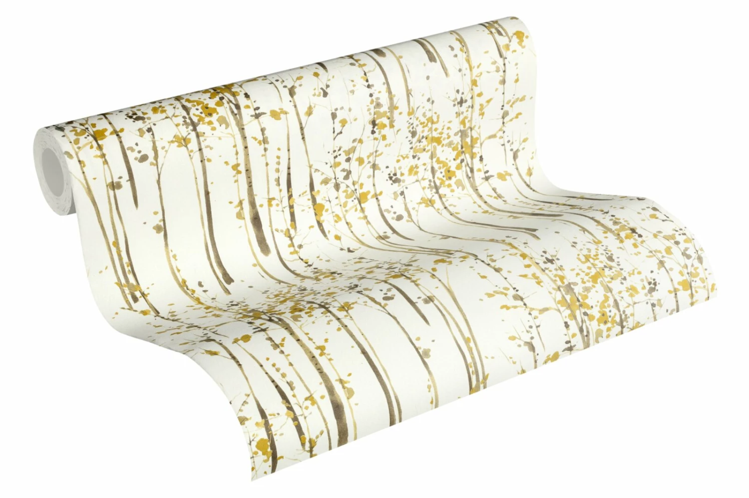 Vliesapete - gelb-grau-weiß - Natur - 10 Meter 2 Vliesapete - gelb-grau-weiß - Natur - 10 Meter – Bild 2