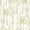 Vliesapete - gelb-grau-weiß - Natur - 10 Meter