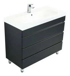 Stand Waschtisch - anthrazit Seidenglanz - 90 cm