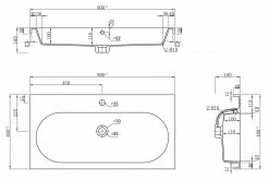Stand Waschtisch - Betonoptik - 90 cm 7 Stand Waschtisch - Betonoptik - 90 cm -Baumarkt Verkaufsgeschäft 9004045700 04 1600Wx1600H
