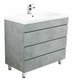 Stand Waschtisch - Betonoptik - 90 cm