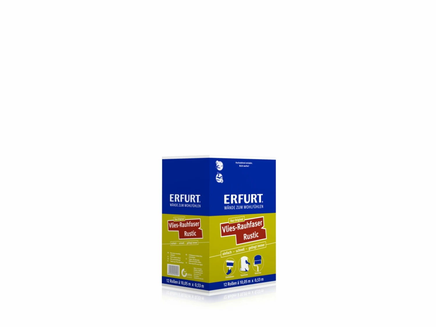 Erfurt Vlies-Rauhfaser RUSTIC - weiß - 10 Meter 3 Erfurt Vlies-Rauhfaser RUSTIC - weiß - 10 Meter – Bild 3