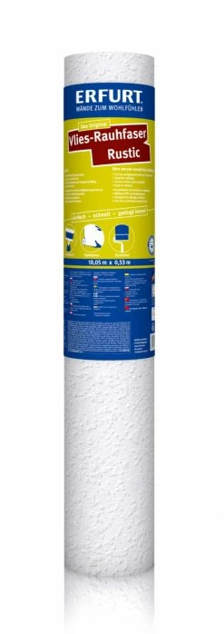 Erfurt Vlies-Rauhfaser RUSTIC - weiß - 10 Meter