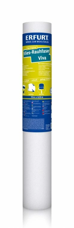Erfurt Vlies-Rauhfaser VIVA - weiß - 15 Meter