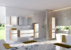 Doppelwaschtisch LUCCA - weiß matt-Wotan Eiche - 120 cm 6 Doppelwaschtisch LUCCA - weiß matt-Wotan Eiche - 120 cm -Baumarkt Verkaufsgeschäft 9004339500 03 1600Wx1600H