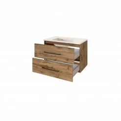 Waschtisch LUZERN - Wotaneiche - 80 cm breit -Baumarkt Verkaufsgeschäft 9004342300 03 1600Wx1600H