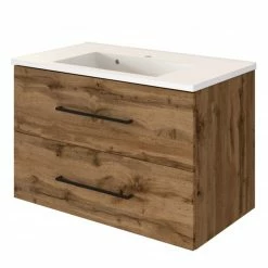 Waschtisch LUZERN - Wotaneiche - 80 cm breit