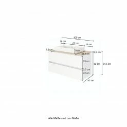 Waschtisch PIENZA - grau - 100 cm -Baumarkt Verkaufsgeschäft 9004344500 04 1600Wx1600H