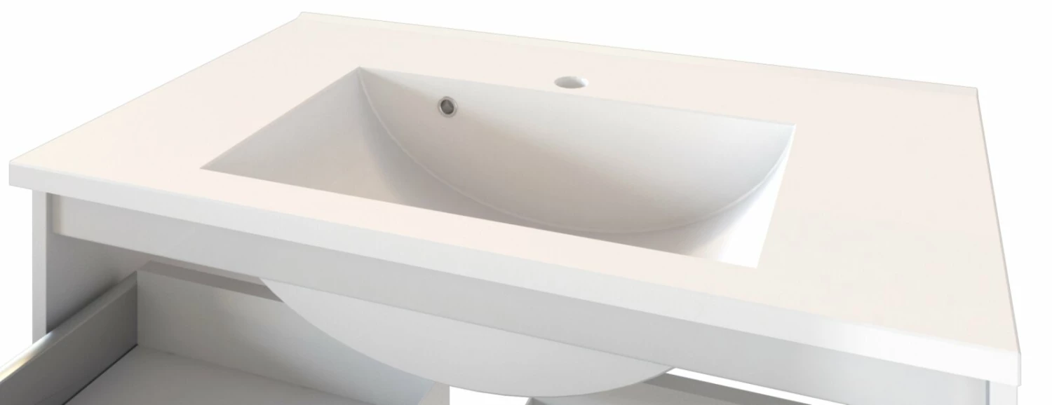 Waschtisch BOLOGNA - Wotan Eiche - 80 cm 4 Waschtisch BOLOGNA - Wotan Eiche - 80 cm – Bild 4