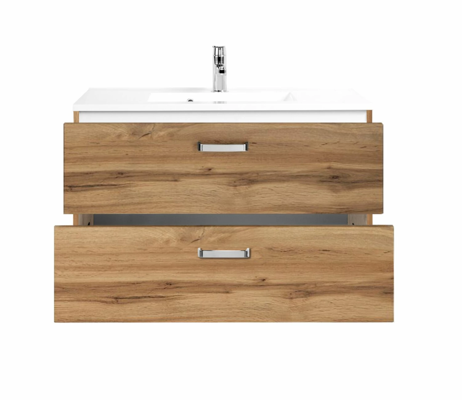 Waschtisch BOLOGNA - Wotan Eiche - 90 cm 2 Waschtisch BOLOGNA - Wotan Eiche - 90 cm – Bild 2