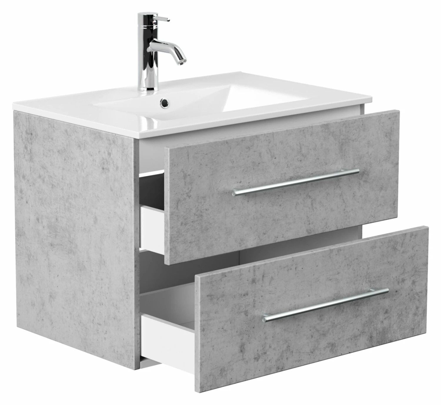 Waschtisch HOMELINE 70 - Betonoptik - mit Waschbecken - 71 cm 3 Waschtisch HOMELINE 70 - Betonoptik - mit Waschbecken - 71 cm – Bild 3