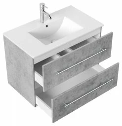 Waschtisch HOMELINE - beton - mit Waschbecken - 80 cm -Baumarkt Verkaufsgeschäft 9004399600 03 1600Wx1600H