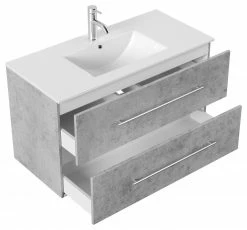 Waschtisch HOMELINE - beton - mit Waschbecken - 100 cm -Baumarkt Verkaufsgeschäft 9004400400 03 1600Wx1600H