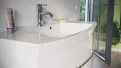 Waschtisch - weiß Hochglanz - mit Waschbecken - 100 cm 7 Waschtisch - weiß Hochglanz - mit Waschbecken - 100 cm -Baumarkt Verkaufsgeschäft 9004404500 04 1600Wx1600H